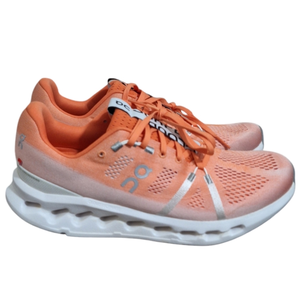 On Running Women's Orange Running Shoes unisex men's size 10.5 women's 1…